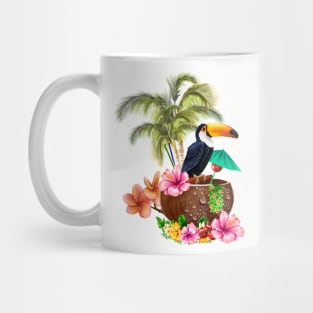 Tropical design with toucan Mug